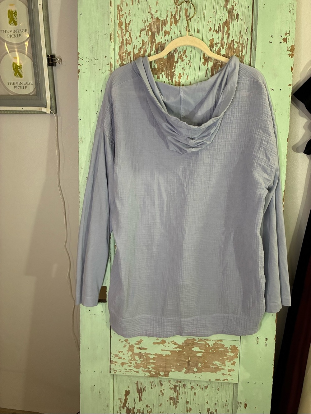 Women’s pure Jill Lavender Hooded Tunic Pullover - Picture 3 of 5
